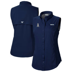 MLB Los Angeles Angels Columbia Women's Tamiami Sleeveless Shirt