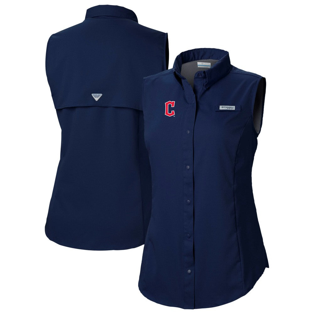MLB Cleveland Guardians Columbia Women's Tamiami Sleeveless Shirt