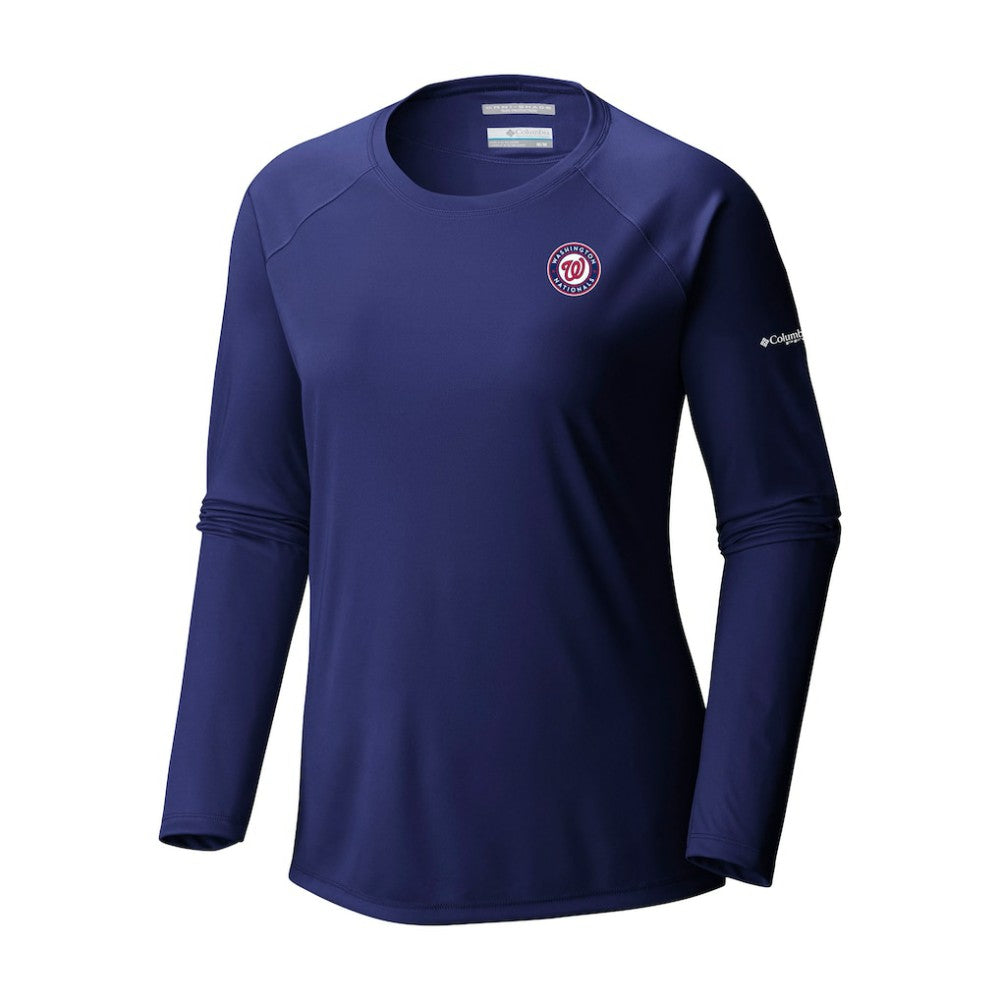 MLB Washington Nationals Columbia Tidal Tee II Long Sleeve T-Shirt