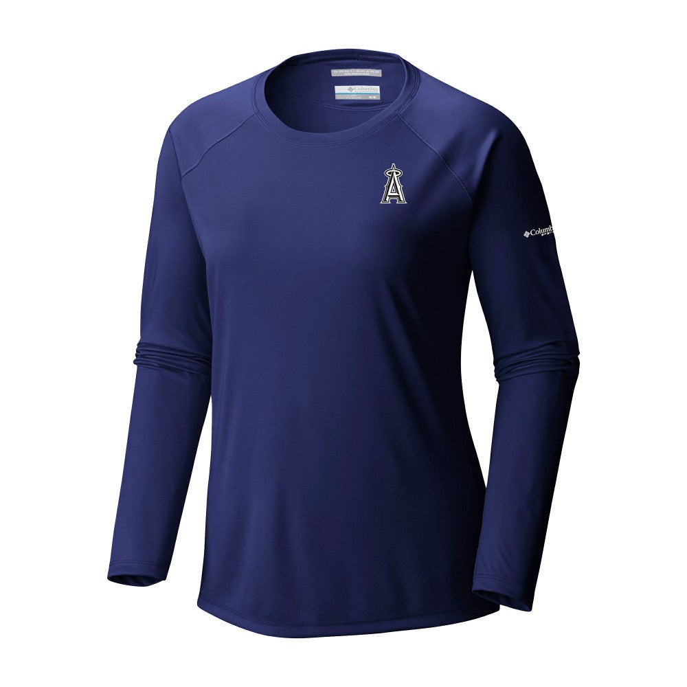 MLB Los Angeles Angels Columbia Tidal Tee II Long Sleeve T-Shirt