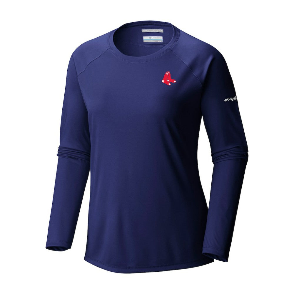 MLB Boston Red Sox Columbia Tidal Tee II Long Sleeve T-Shirt