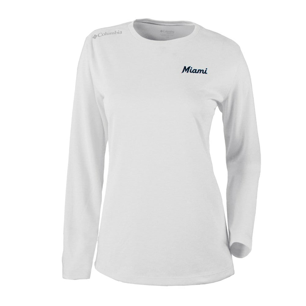 MLB Miami Marlins Columbia Shotgun Long Sleeve T-Shirt