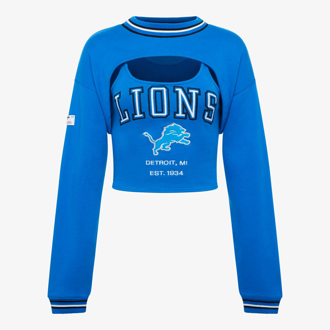 Off Season Women's Fleece Shrug Cami - Detroit Lions