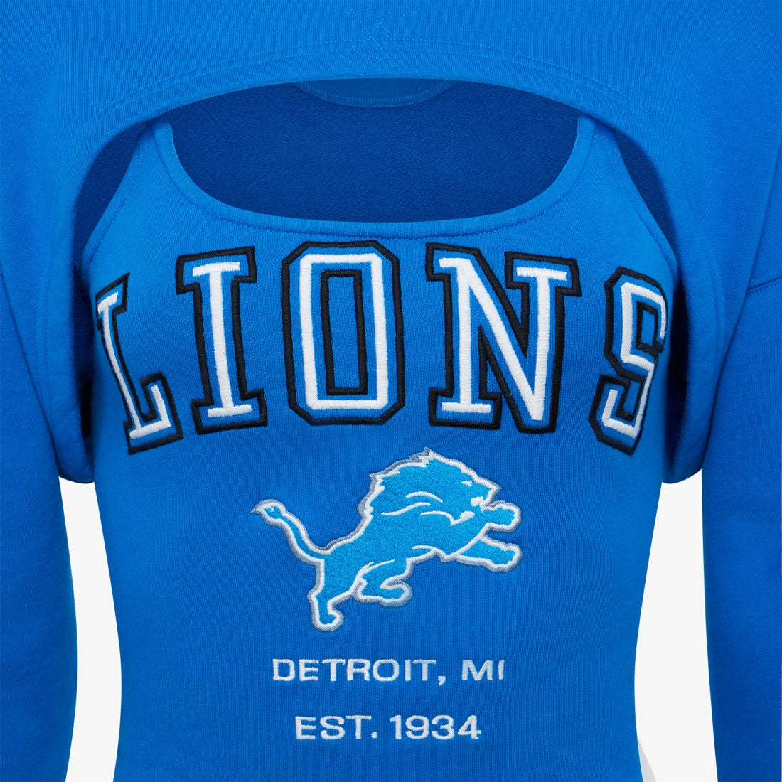 Off Season Women's Fleece Shrug Cami - Detroit Lions