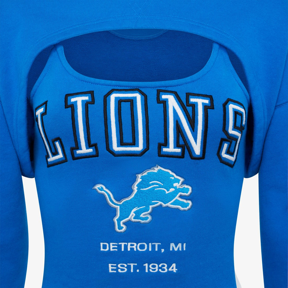 Off Season Women's Fleece Shrug Cami - Detroit Lions