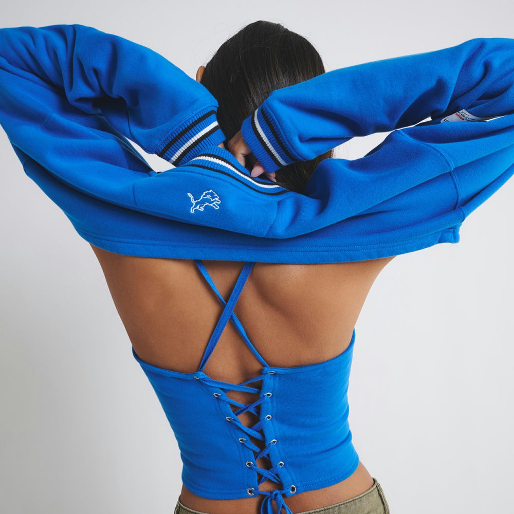 Off Season Women's Fleece Shrug Cami - Detroit Lions