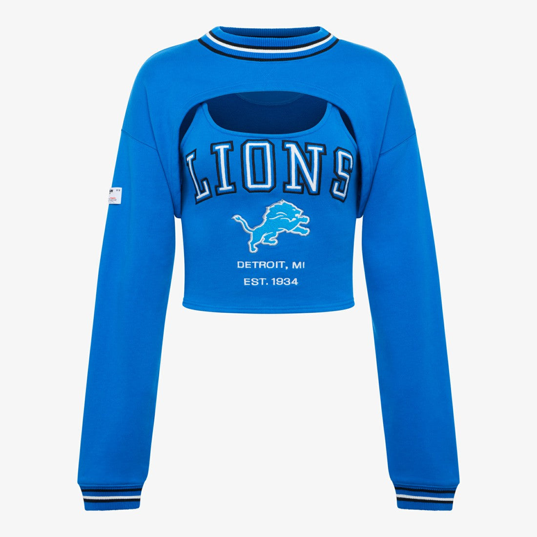Off Season Women's Fleece Shrug Cami - Detroit Lions