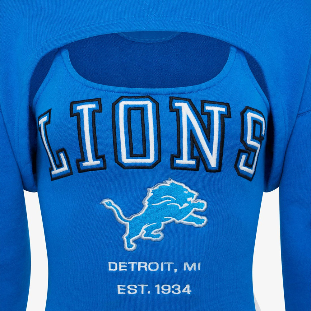 Off Season Women's Fleece Shrug Cami - Detroit Lions