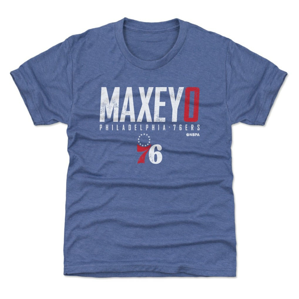 NBA Tyrese Maxey Philadelphia 76ers 500 Level Youth Elite T-Shirt