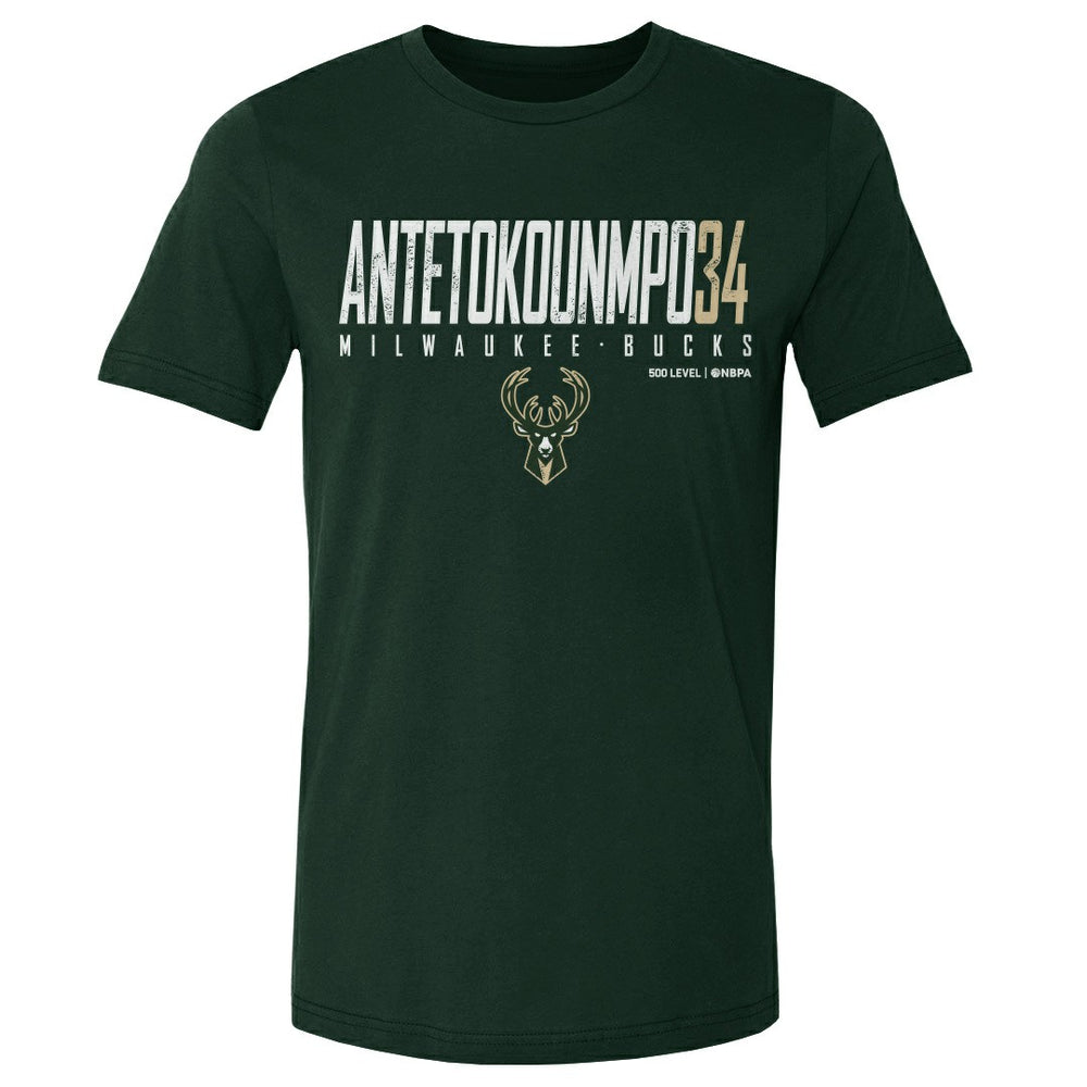 NBA Giannis Antetokounmpo Milwaukee Bucks 500 Level Women's Elite T-Shirt