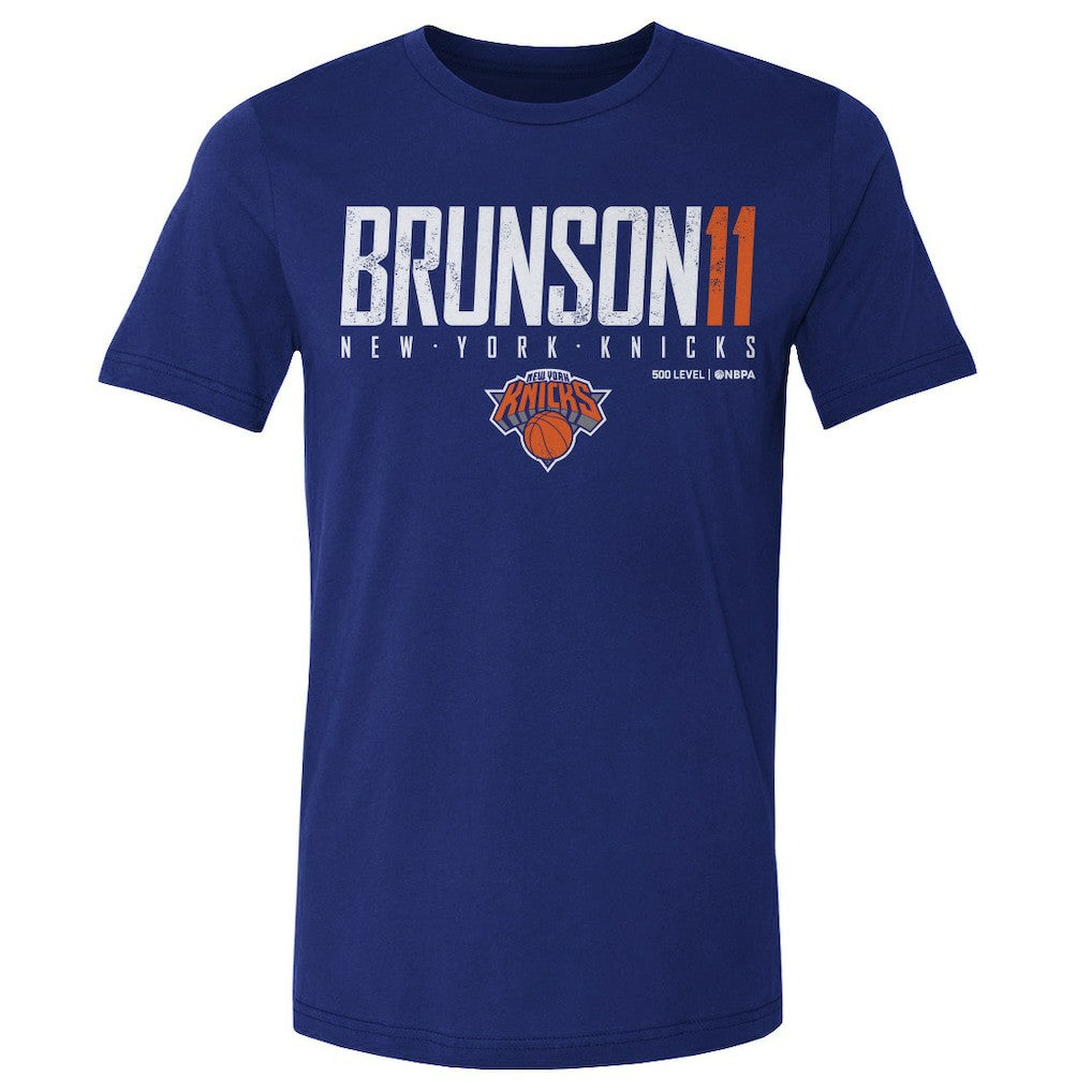 NBA Jalen Brunson New York Knicks 500 Level Elite T-Shirt