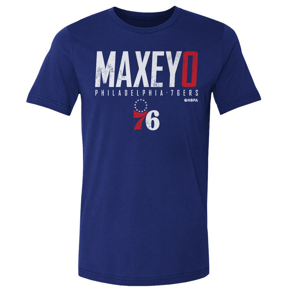 NBA Tyrese Maxey Philadelphia 76ers 500 Level Elite T-Shirt
