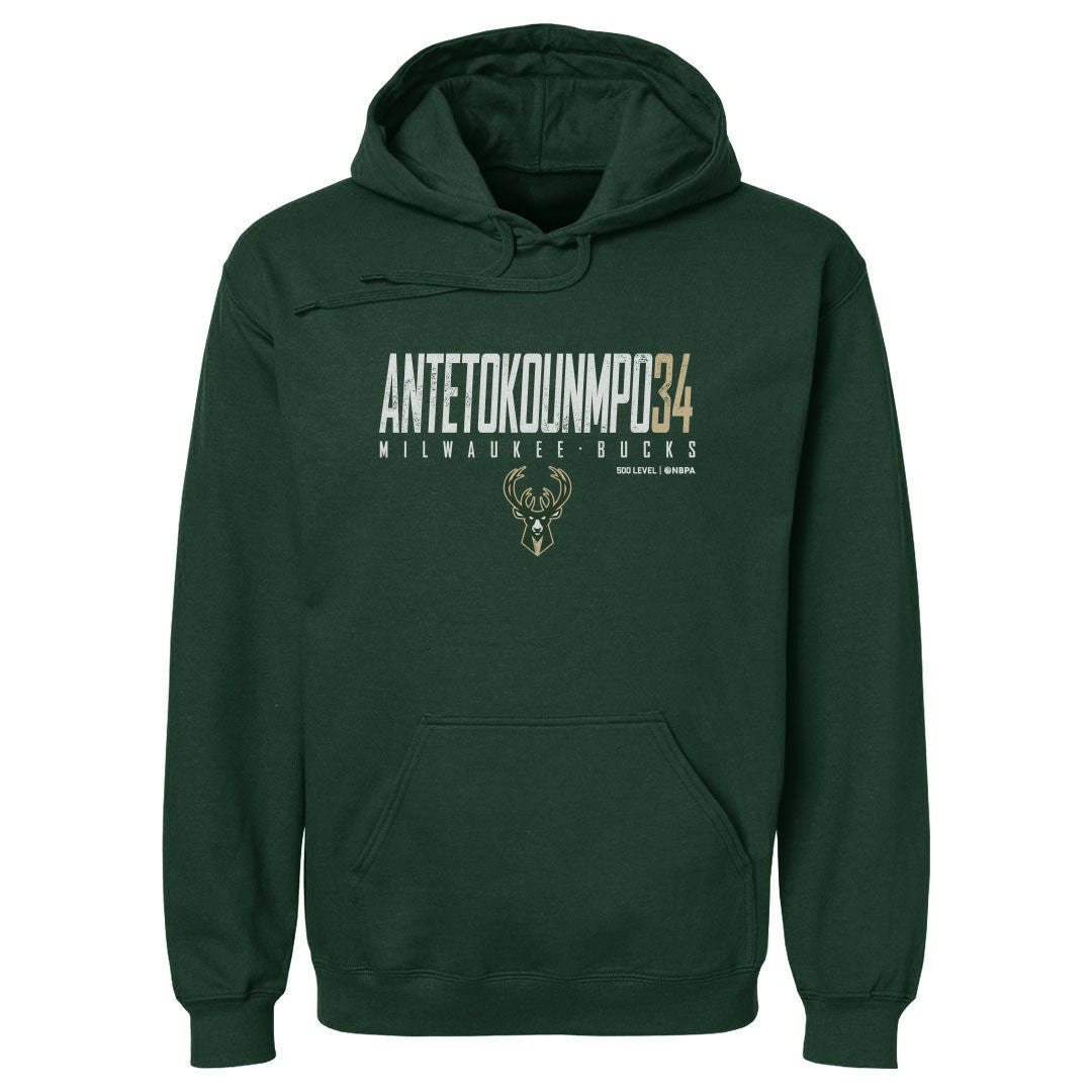 NBA Giannis Antetokounmpo Milwaukee Bucks 500 Level Elite Pullover Hoodie