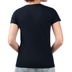 MLB Atlanta Braves G-III 4Her by Carl Banks Women's Super-Slim Fit Lightweight Double Heart V-Neck T-Shirt