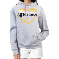 MLB Pittsburgh Pirates G-III 4Her by Carl Banks Women's Double Heart Fleece Pullover Hoodie