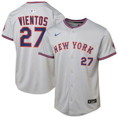 MLB Mark Vientos New York Mets Nike Youth Road Limited Jersey – Gray