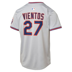 MLB Mark Vientos New York Mets Nike Youth Road Limited Jersey – Gray