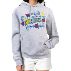 MLB Seattle Mariners G-III 4Her by Carl Banks Women's Retro Roses Fleece Pullover Hoodie