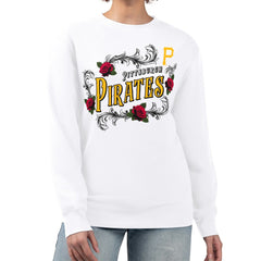MLB Pittsburgh Pirates G-III 4Her by Carl Banks Women's Retro Roses Fleece Pullover Sweatshirt