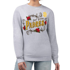 MLB San Diego Padres G-III 4Her by Carl Banks Women's Retro Roses Fleece Pullover Sweatshirt
