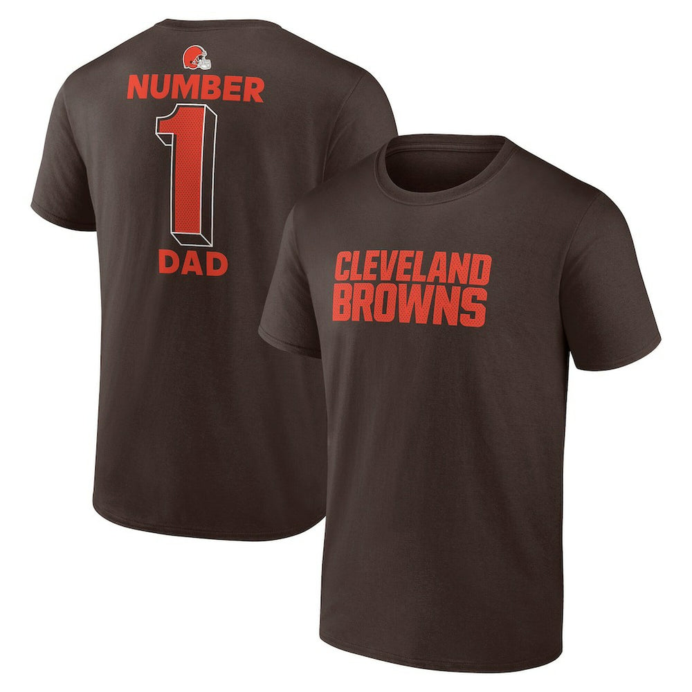#1 Dad Jersey T-Shirt - Cleveland Browns