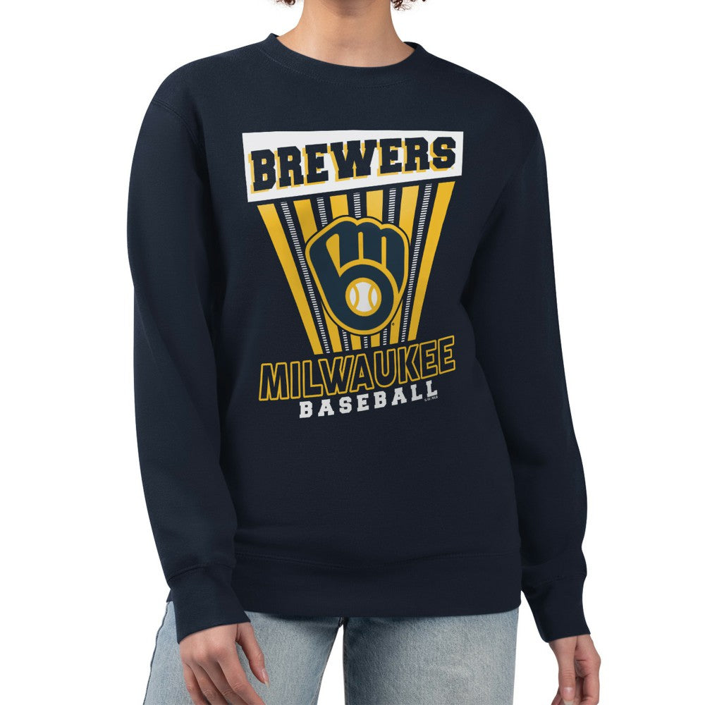 MLB Milwaukee Brewers Starter Women's Poster Print Pullover Sweatshirt