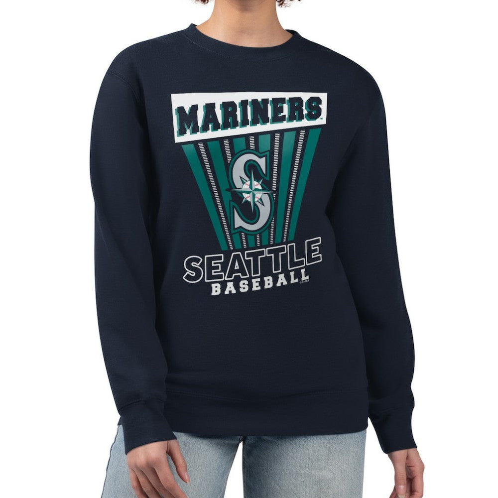 MLB Seattle Mariners Starter Women's Poster Print Pullover Sweatshirt