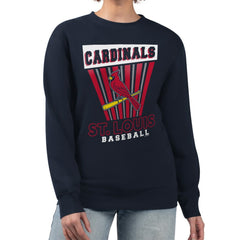 MLB St. Louis Cardinals Starter Women's Poster Print Pullover Sweatshirt