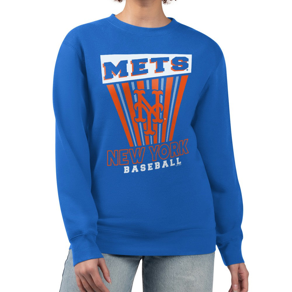 MLB New York Mets Starter Women's Poster Print Pullover Sweatshirt