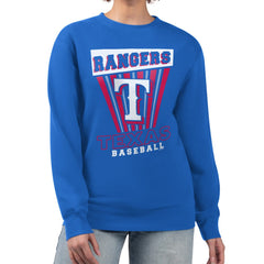 MLB Texas Rangers Starter Women's Poster Print Pullover Sweatshirt