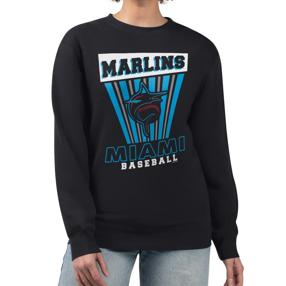 MLB Miami Marlins Starter Women's Poster Print Pullover Sweatshirt