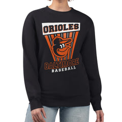 MLB Baltimore Orioles Starter Women's Poster Print Pullover Sweatshirt