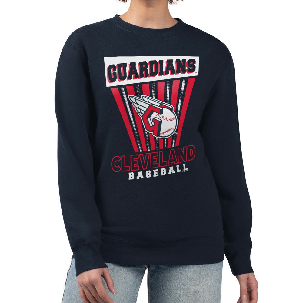 MLB Cleveland Guardians Starter Women's Poster Print Pullover Sweatshirt
