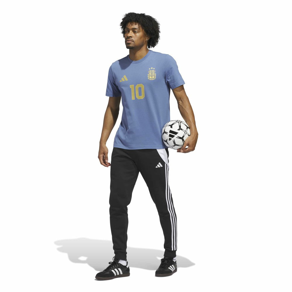 Lionel Messi Argentina National Team Name & Number T-Shirt - Adidas Blue