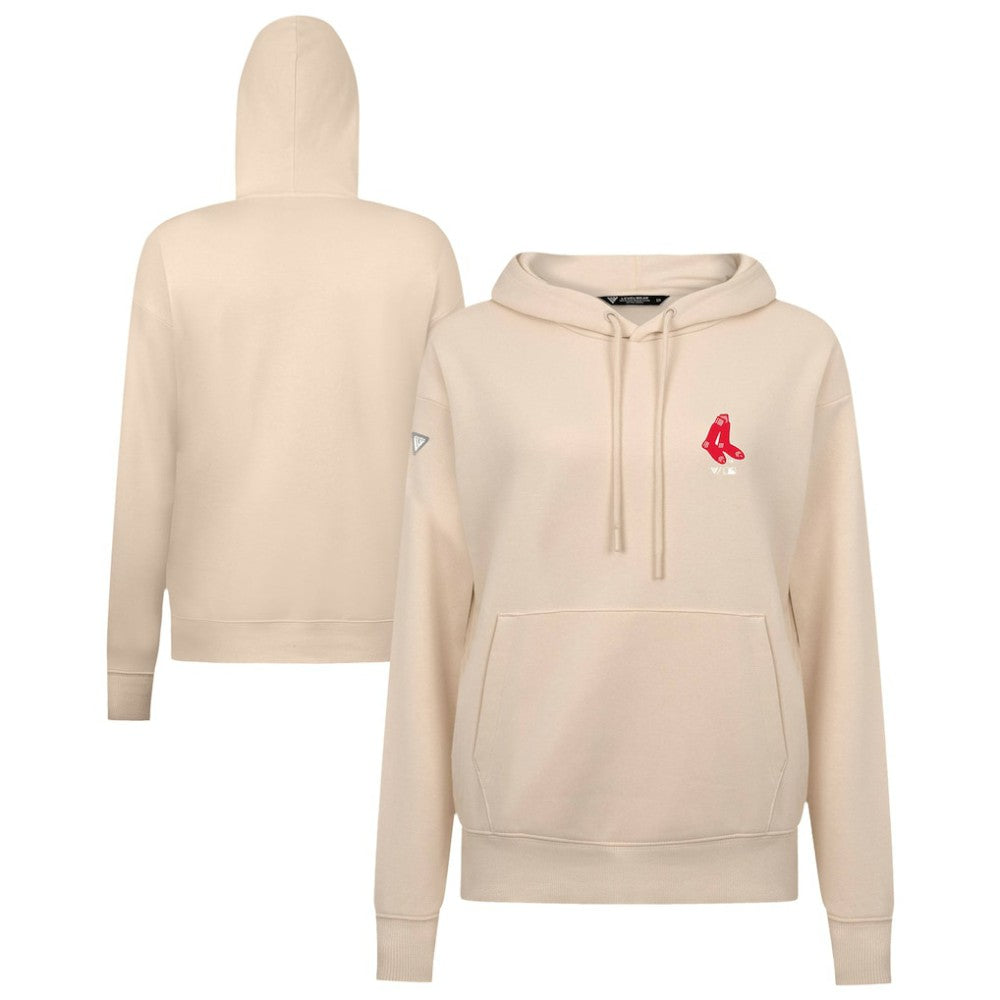 MLB Boston Red Sox Levelwear Women's Cooperstown Collection Adorn Core Logo Pullover Hoodie