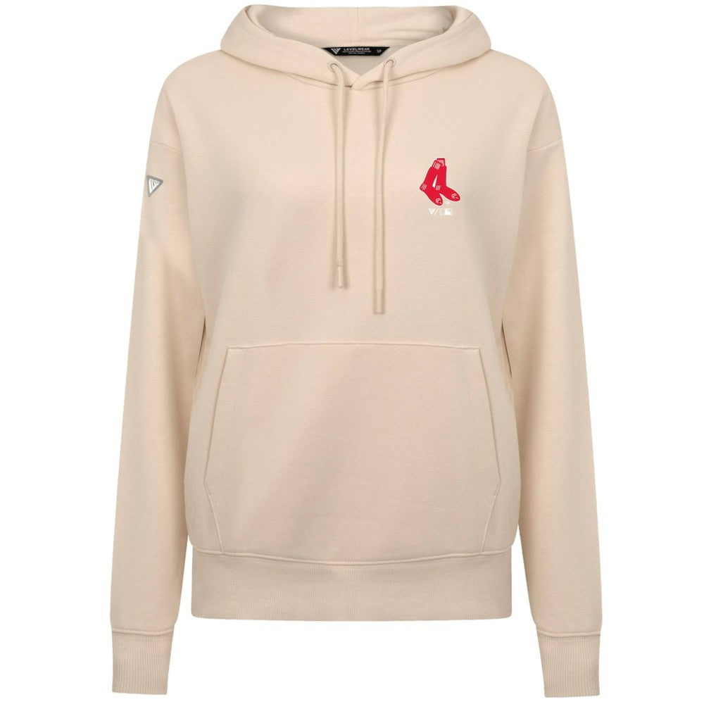 MLB Boston Red Sox Levelwear Women's Cooperstown Collection Adorn Core Logo Pullover Hoodie