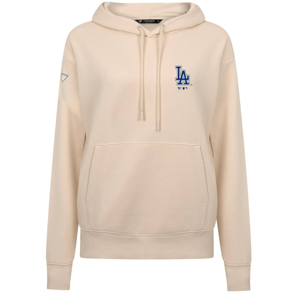 MLB Los Angeles Dodgers Levelwear Women's Cooperstown Collection Adorn Core Logo Pullover Hoodie