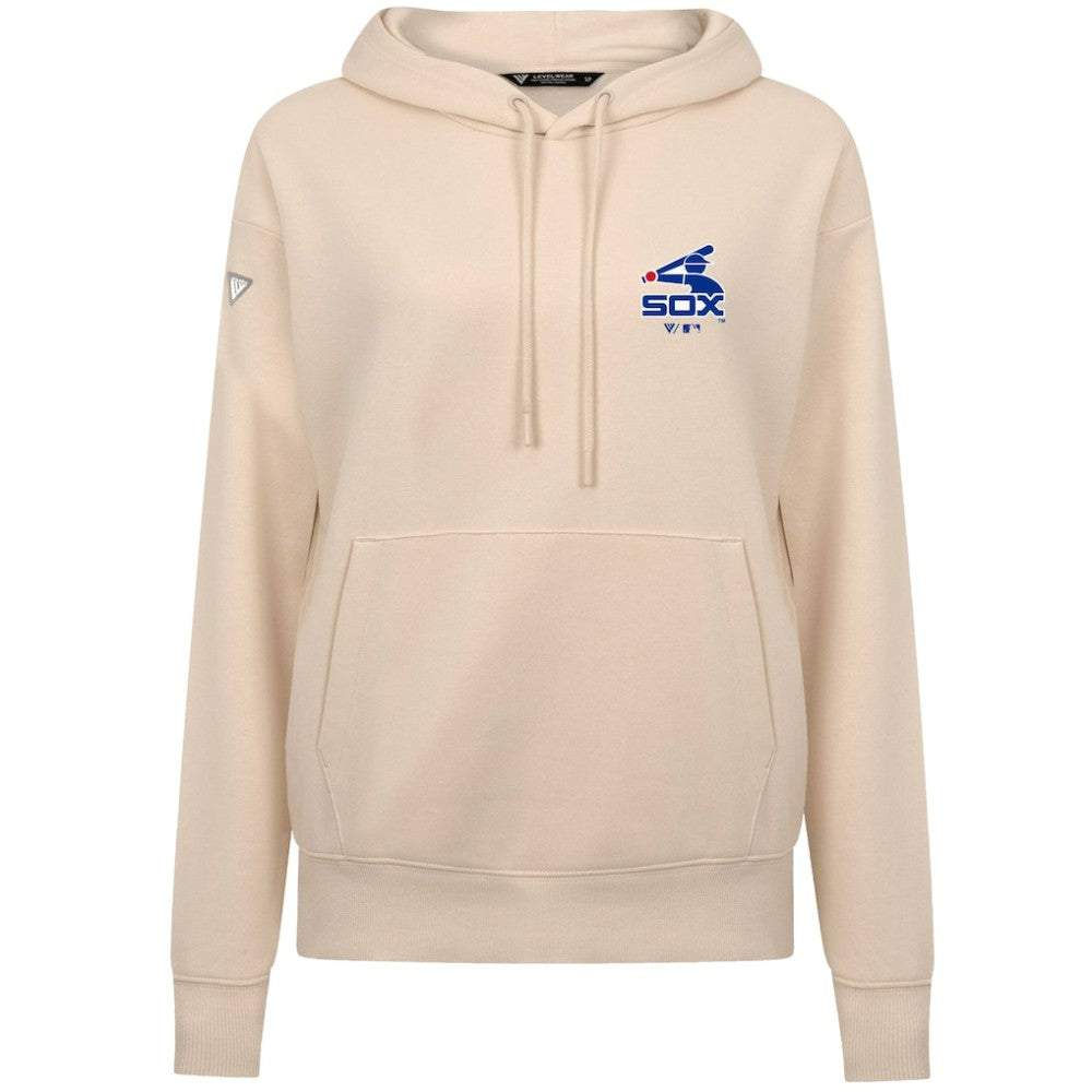 MLB Chicago White Sox Levelwear Women's Cooperstown Collection Adorn Core Logo Pullover Hoodie