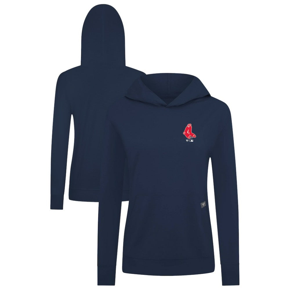MLB Boston Red Sox Levelwear Women's Cooperstown Collection Relay Core Logo Pullover Hoodie