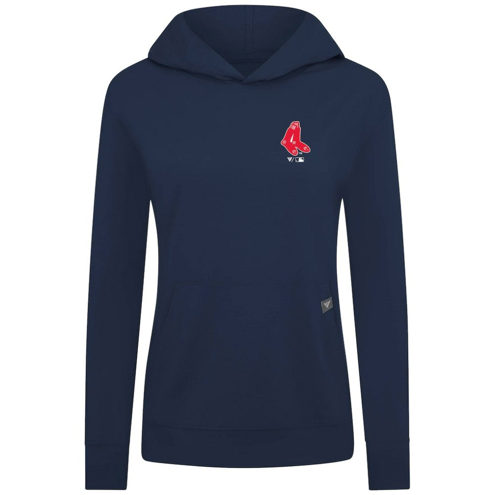 MLB Boston Red Sox Levelwear Women's Cooperstown Collection Relay Core Logo Pullover Hoodie