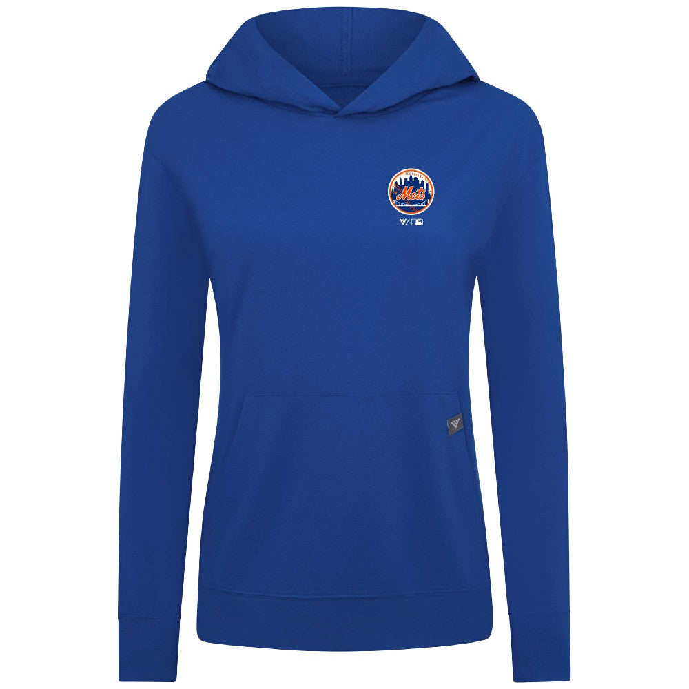 MLB New York Mets Levelwear Women's Cooperstown Collection Relay Core Logo Pullover Hoodie