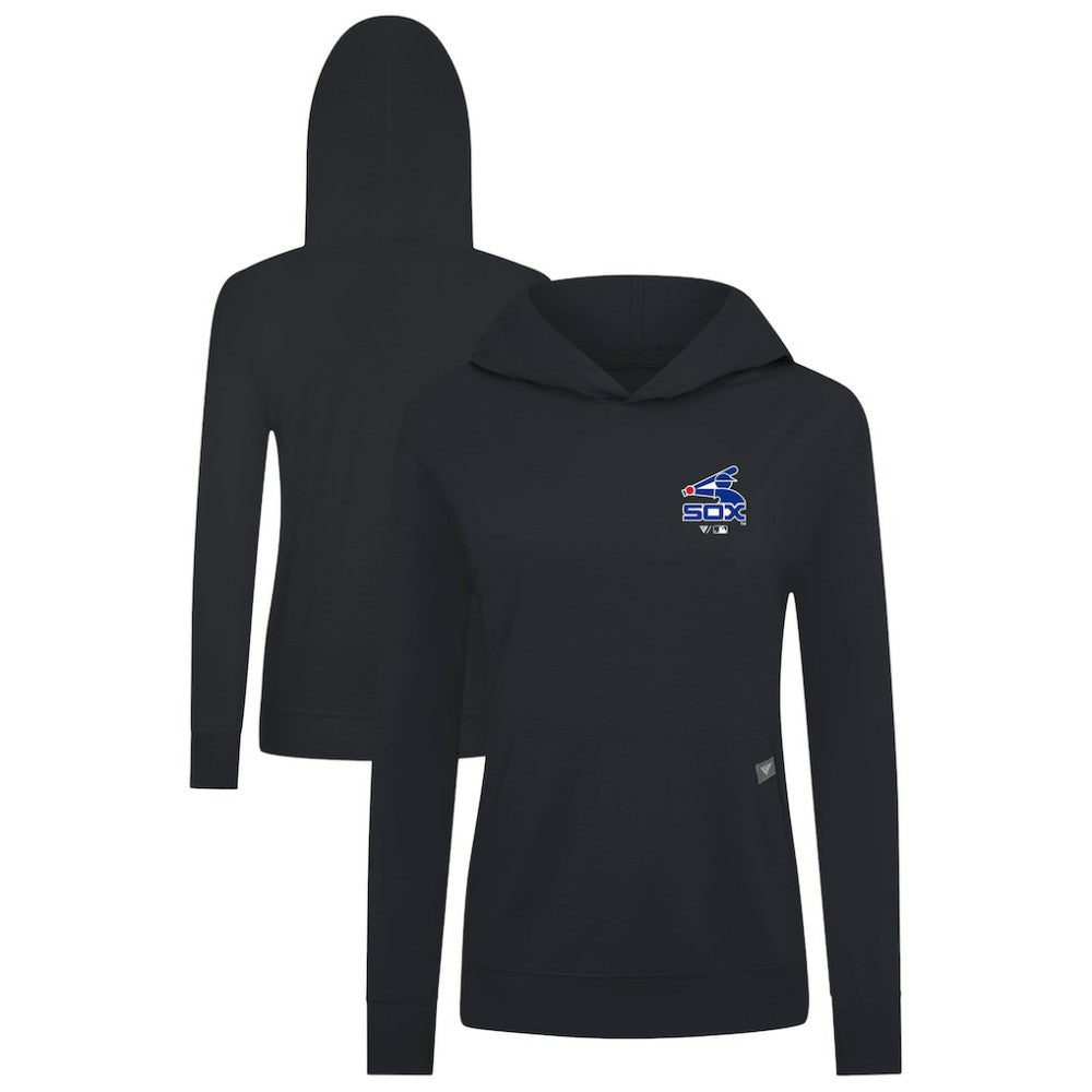 MLB Chicago White Sox Levelwear Women's Cooperstown Collection Relay Core Logo Pullover Hoodie