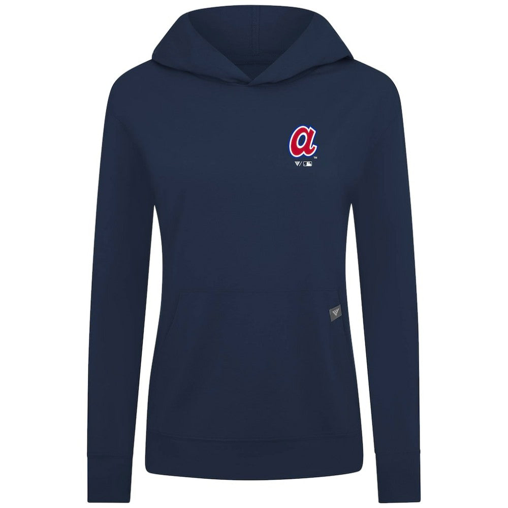 MLB Atlanta Braves Levelwear Women's Cooperstown Collection Relay Core Logo Pullover Hoodie