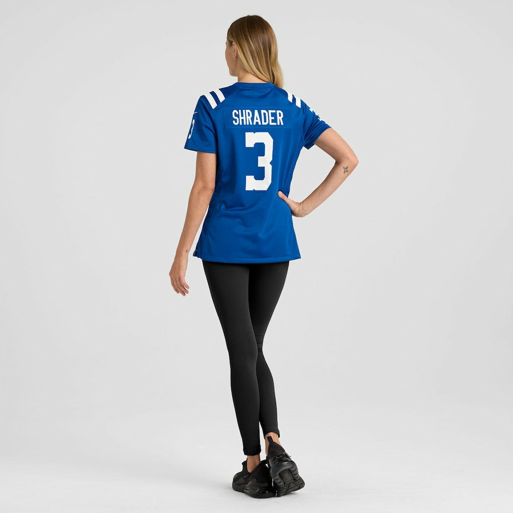 Spencer Shrader  Women's Team Game Jersey - Indianapolis Colts
