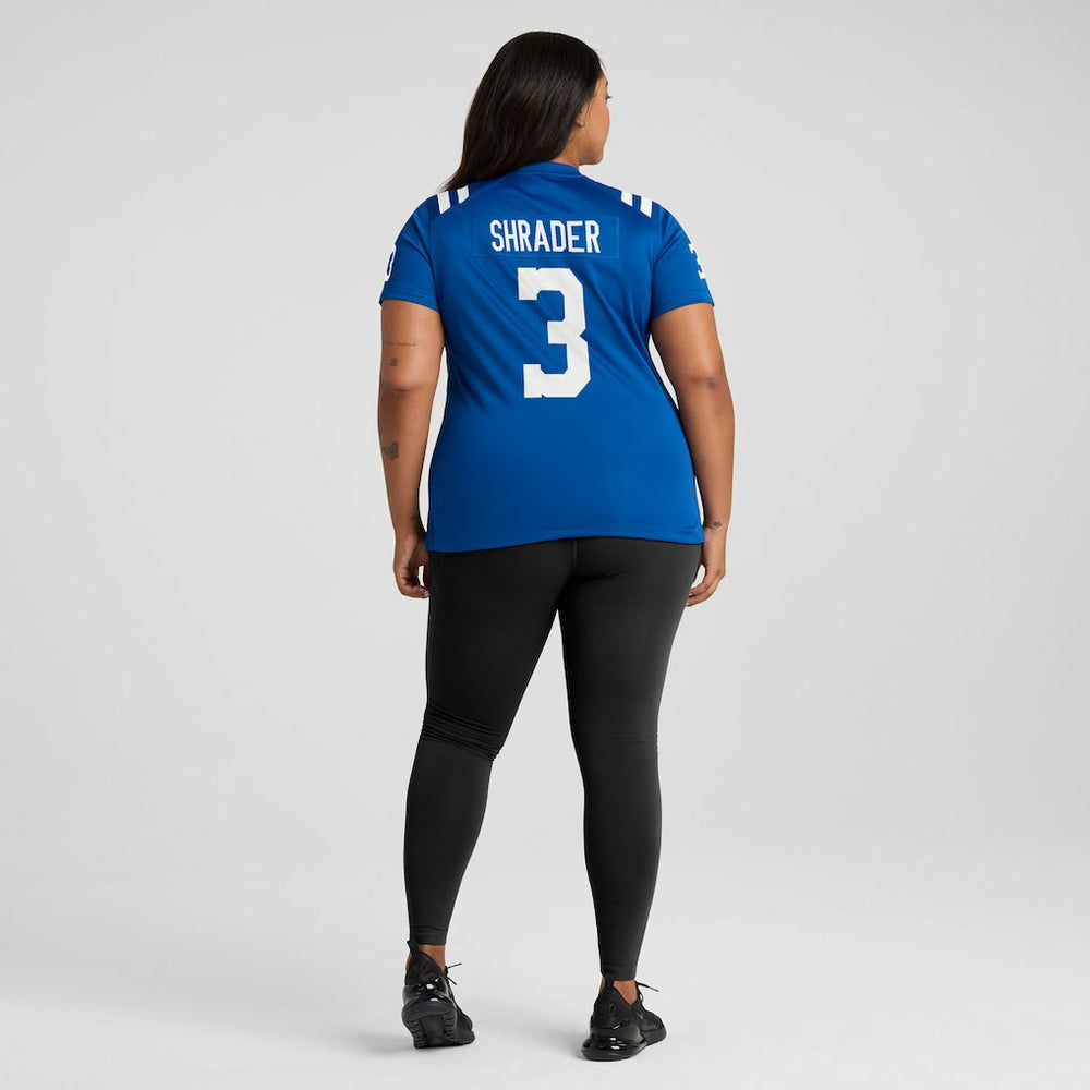 Spencer Shrader  Women's Team Game Jersey - Indianapolis Colts