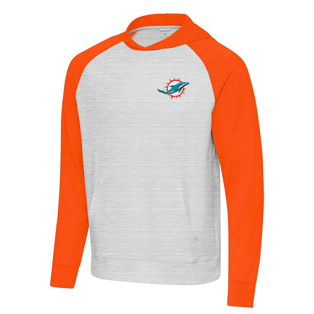 Antigua Urgent Pullover Hoodie - Miami Dolphins