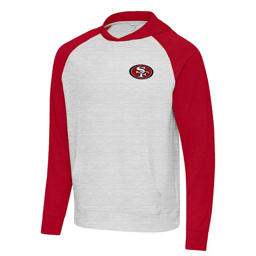 Antigua Urgent Pullover Hoodie - San Francisco 49ers