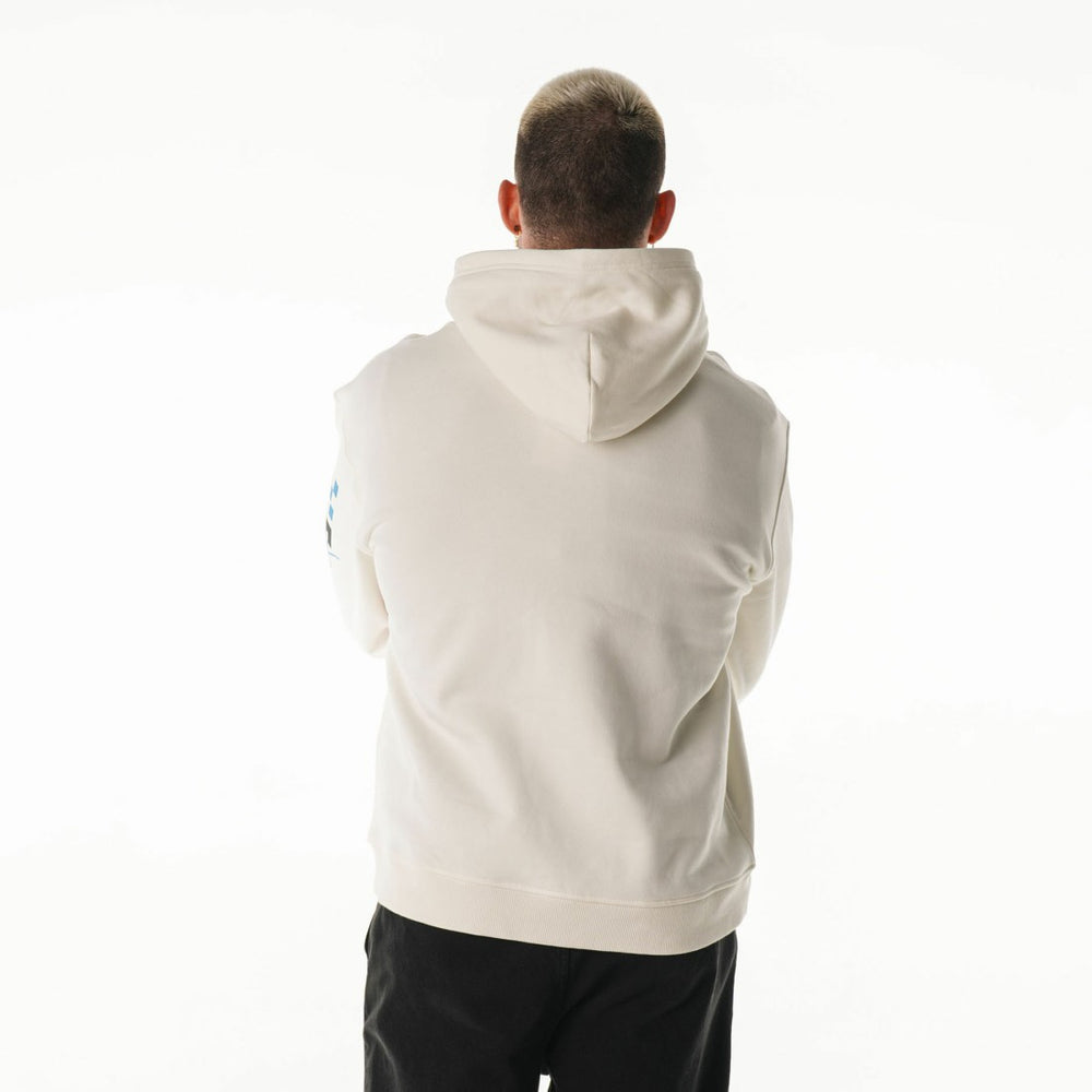 The Wild Collective Unisex Stacked Graphic Sleeve Fleece Hoodie - Detroit Lions