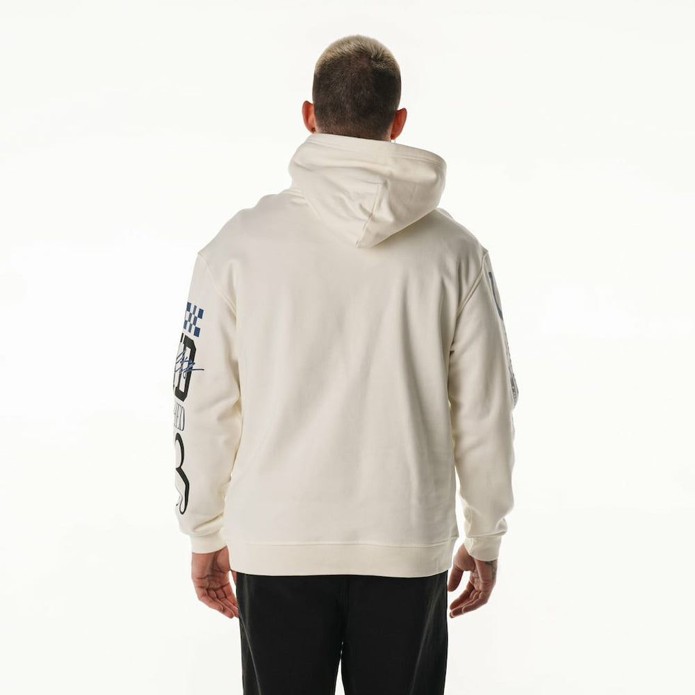 The Wild Collective Unisex Stacked Graphic Sleeve Fleece Hoodie - Indianapolis Colts