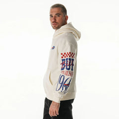 The Wild Collective Unisex Stacked Graphic Sleeve Fleece Hoodie - Buffalo Bills